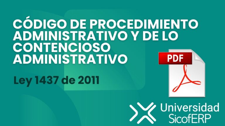 Ley 1437 de 2011