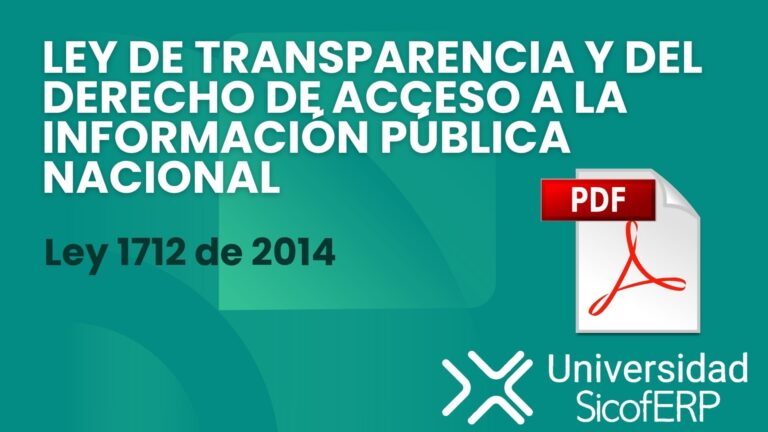 Ley 1712 de 2014