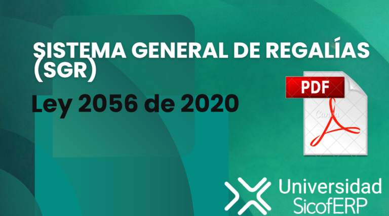 Ley 2056 de 2020